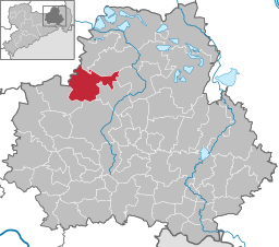 Läget för kommunen Bernsdorf i Bautzen