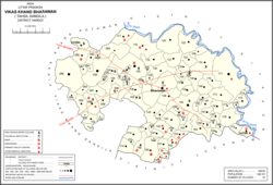 Map showing Bharawan (#131) in Bharawan CD block