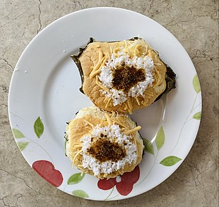 <i>Bibingka</i> Filipino baked rice cake