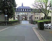 The entrance into Birstein Castle (de), where the Birstein branch of the House of Isenburg continues to live. Birstein 153540.jpg