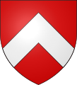 Famille de Poligny (1540 - 1656) : de gueules au chevron d'argent.