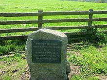 Plaque on commemorative stone Blore Heath Plaque - geograph.org.uk - 8184.jpg