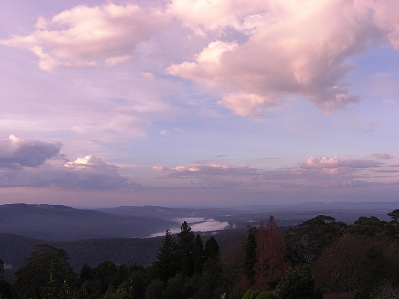 File:Blue mountains evening light.jpg