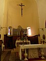 Altare maggiore della chiesa del Sacro Cuore di Gesù, Borghetto di Vara, Liguria, Italia