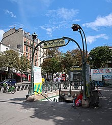 Bouche métro Pasteur, boulevard Pasteur, Paris 15e 1.jpg