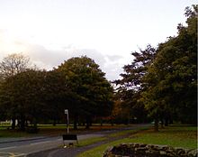 The road known as The Parade cuts across the easternmost part of Brownhills Common.