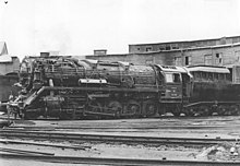 Auf Kohlenstaubfeuerung umgebaute 44 392 der Reichsbahn (1952)