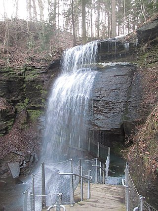 <span class="mw-page-title-main">Buttermilk Falls Natural Area</span> Waterfalls in Clyde, Indiana County, Pennsylvania, United States