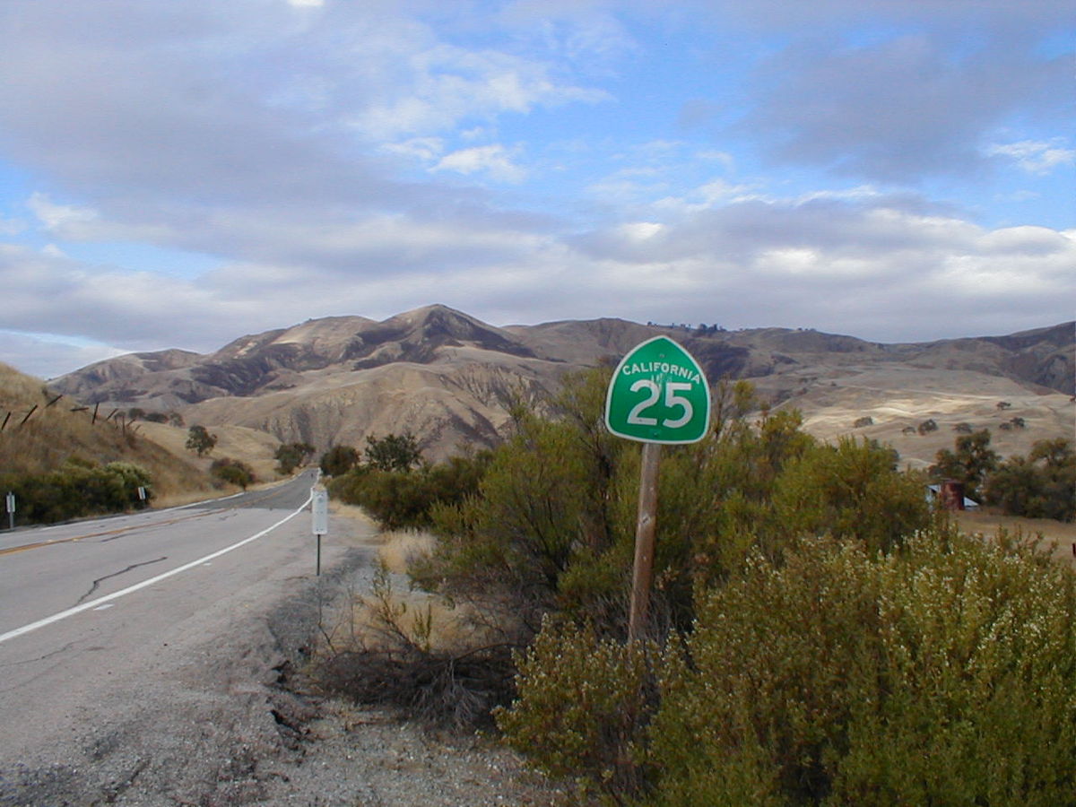 Сан-Бенито, штат Калифорния. Штат Калифорния Санта Кларе. San Benito Road. Ruta 101.