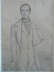 Théodore Chassériau - Portræt af Alphonse de Lamartine - 1844