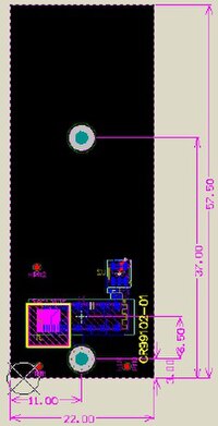 CRUVI PCB Vorlage CR99102 22 x 57.5 HS