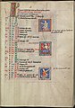page 012r - Calendar, November, Two bloodlettings, inbetween Sagittarius