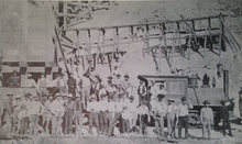 Original mining crew at the Silver King Mine. Calico Mining Crew Silver King2.png