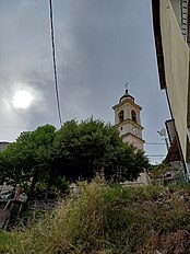 Campanìn da gêxa (A Géxa, Cirixöa), Vista daa stràdda rivandu daa Cruxe