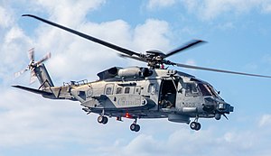 Canadian CH-148 Departs Flight Deck During Keen Sword 21 (cropped).jpg