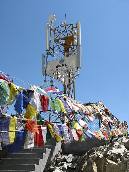 File:Cell Phone Tower in Ladakh India with Buddhist Prayer Flags.jpg