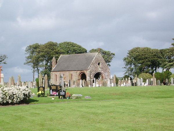 Maryport Cemetery and chapel. The B5300 runs right past the cemetery gates.