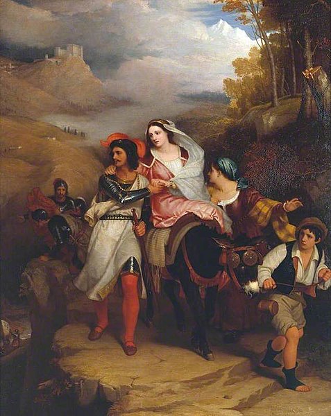 File:Charles Lock Eastlake (1793-1865) - The Escape of Francesco Novello di Carrara, with his Wife, from the Duke of Milan - N00399 - National Gallery.jpg