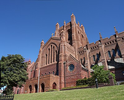 Cathedral church. Christ Church Cathedral, Newcastle. Церковь Христа в Ньюкасле Австралия.