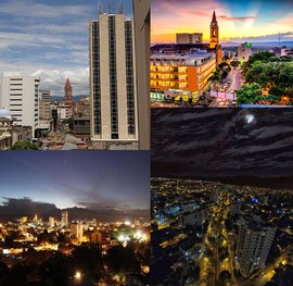 Downtown, sunrise, dusk and the Avenida La Toma at night