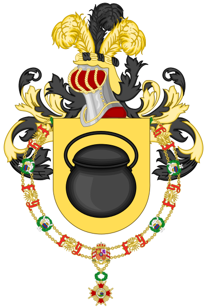 File:Coat of Arms of Rafael Antonio Caldera Rodríguez (Order of Isabella the Catholic).svg