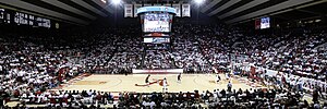 Coleman Coliseum during the 2015 Iron Bowl of Basketball. Coleman Coliseum 2015 Panorama.jpg