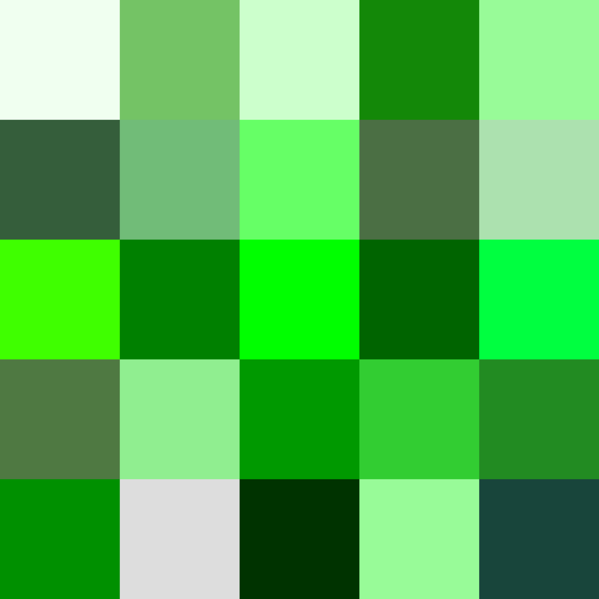 Hunter-Green Color - Colors in the Hunter-Green Palette