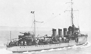 French destroyer <i>Commandant Bory</i> Destroyer of the French Navy