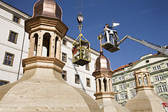 Construction of a new Onion Tower for a Baroque Building Prague