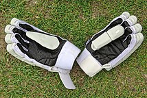 Cricket gloves at Highgate Cricket Club, Crouch End, London.jpg