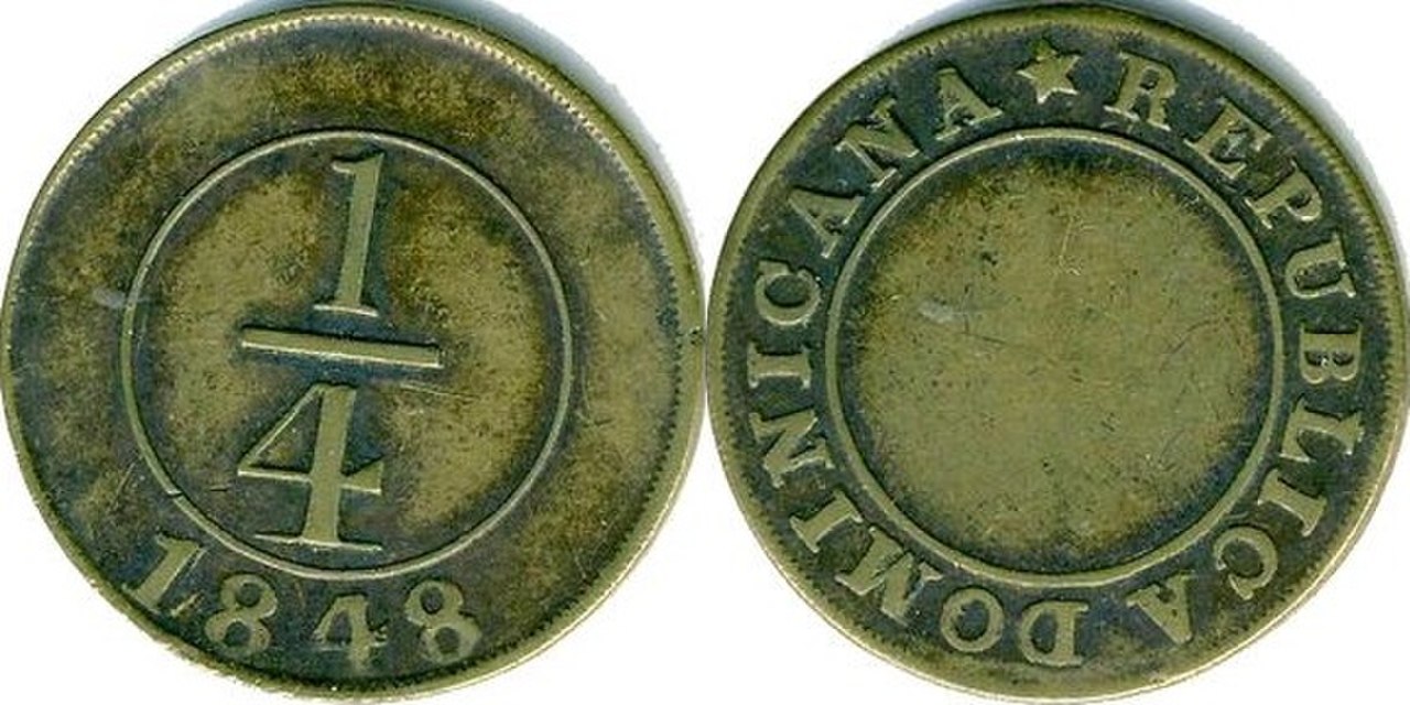 Dop 1. Песо 1844.