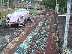 Derelict amusement park in Tanzania