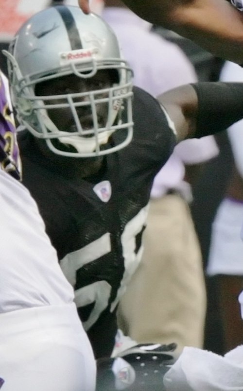 Burgess with the Oakland Raiders in 2006