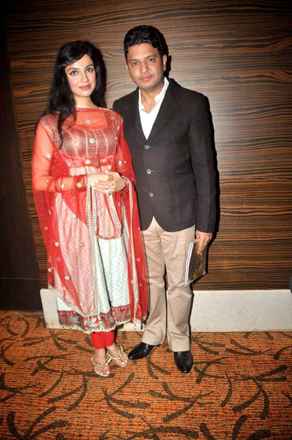 Divya with husband Bhushan Kumar