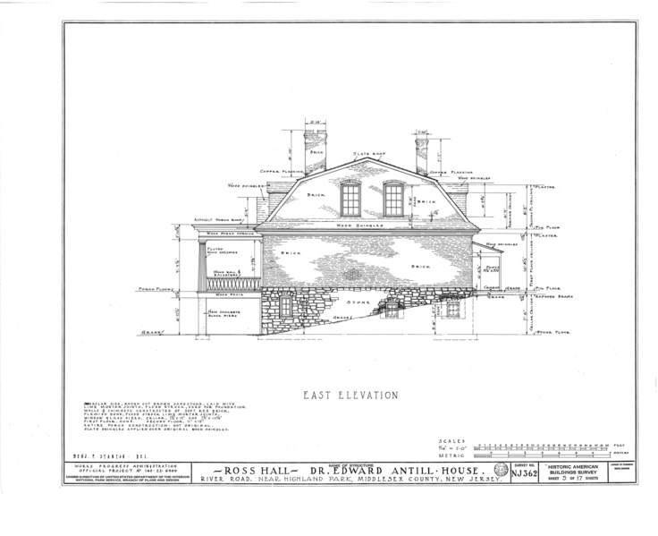 File:Dr. Antill House, River Road, Highland Park, Middlesex County, NJ HABS NJ,12-HILPA.V,1- (sheet 5 of 17).tif