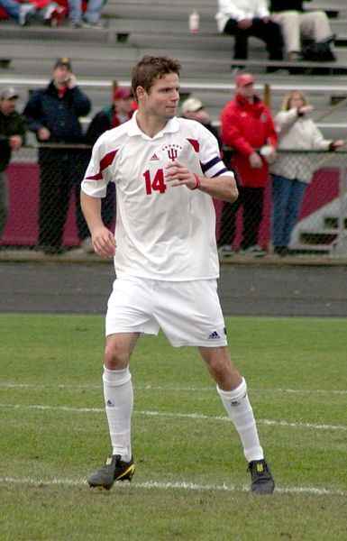 Moor playing for Indiana University in 2004