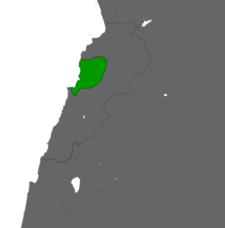 Map of the East Beirut canton (Marounistan). One of many unrecognized administrations or "mini-states" during the Lebanese Civil War