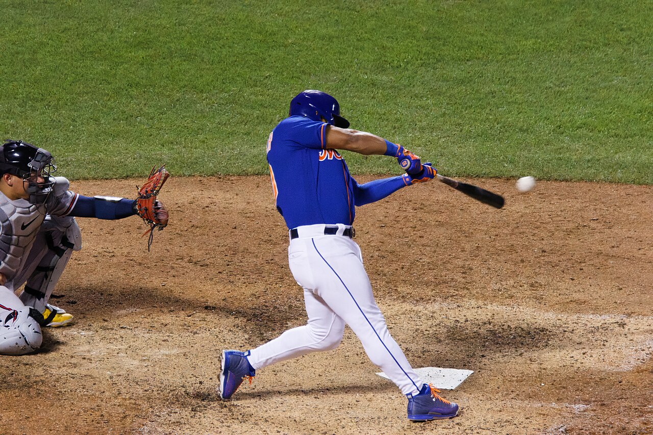 File:Eduardo Escobar makes contact for a double, Aug 06 2022.jpg