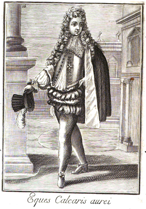 Eques Calcaris aurei, Bonanni 1724. p. XVI.png