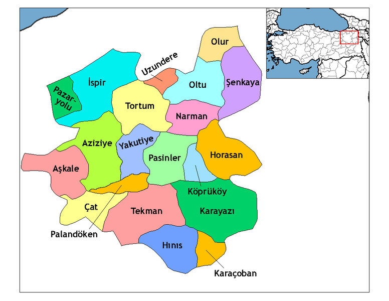 ملف:Erzurum districts.png