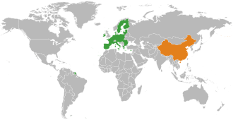 The European Union and China. European Union China Locator.svg