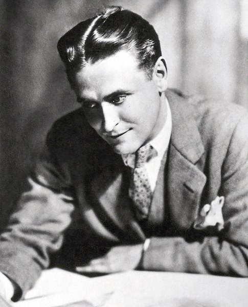 Image: F. Scott Fitzgerald (1929 photo portrait by Nickolas Muray) Cropped