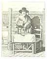 Coffee vendor engraving by Fournel from Les Cris de Paris, types et physionomies d'autrefois, 19th century