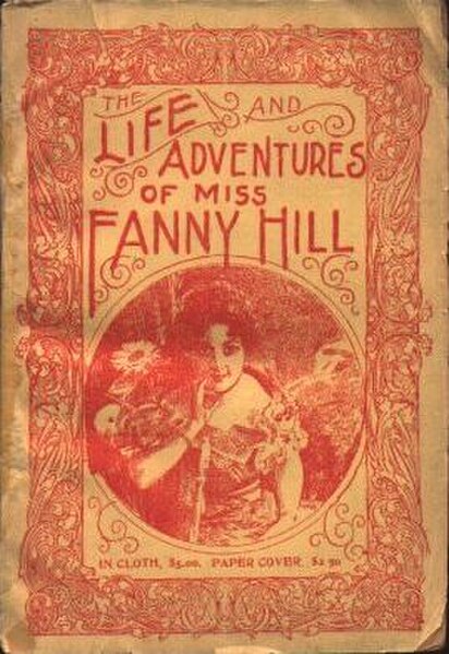 Cover of an undated American edition of Fanny Hill, c. 1910