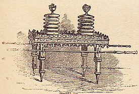 The Table of the Showbread (illustration from the 1890 Peter Fjellstedts bibel) Fjellstedt Skadebrodsbordet.jpg