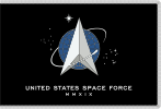 Flag of the Space Force with platinum fringe