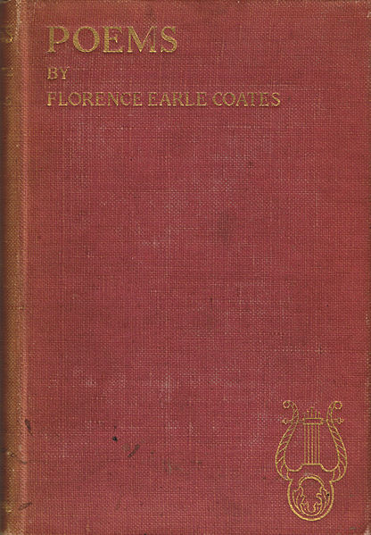 First edition copy of Poems (1898) by Florence Earle Coates.