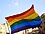 Flying rainbow flag at Taiwan Pride 20041106.jpg