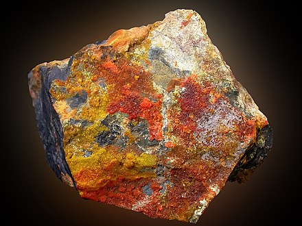Uranium ore from the Shinkolobwe Mine in the Congo