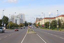 Frankfurter Allee vom Osten aus